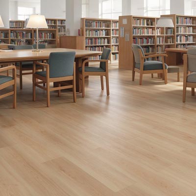 LVT Click school education 5.0mm pre-attached acoustic pad maple grain flooring