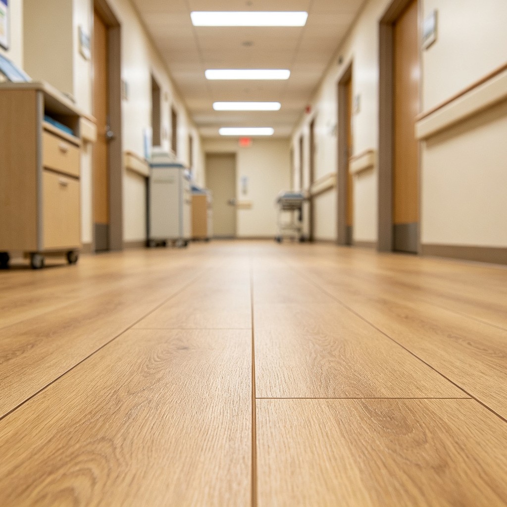 LVT Dryback healthcare 3.0mm light grey stone grain smooth flooring