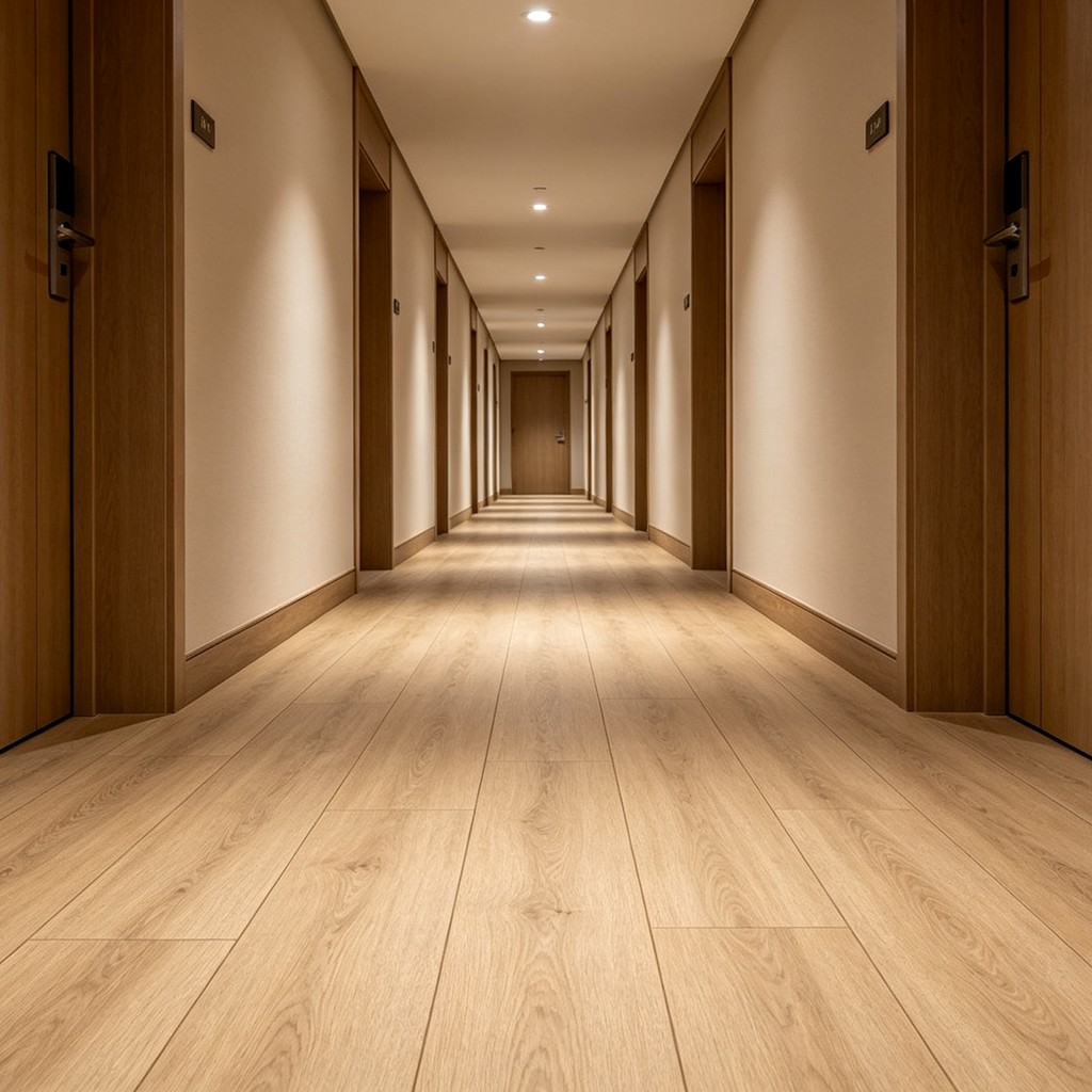 Loose lay corridor hallway 5.0 mm oak grain flooring